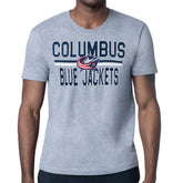 Columbus Blue Jackets Starter Mesh Look Team Name T-Shirt - Heather Gray | NHL on sale