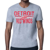 Detroit Red Wings Starter Mesh Look Team Name T-Shirt - Heather Gray | NHL near me