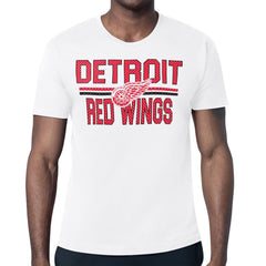 Detroit Red Wings Starter Mesh Look Team Name T-Shirt - White | NHL online