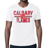 Calgary Flames Starter Mesh Look Team Name T-Shirt - White | NHL online