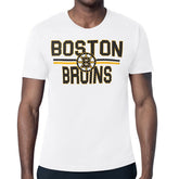 Boston Bruins Starter Mesh Look Team Name T-Shirt - White | NHL on sale