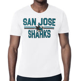 San Jose Sharks Starter Mesh Look Team Name T-Shirt - White | NHL discount