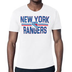 New York Rangers Starter Mesh Look Team Name T-Shirt - White | NHL near me