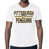 Pittsburgh Penguins Starter Mesh Look Team Name T-Shirt - White | NHL on sale