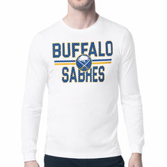 Buffalo Sabres Starter Mesh Look Team Name Long Sleeve T-Shirt - White | NHL Clearance