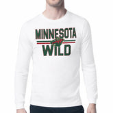 Minnesota Wild Starter Mesh Look Team Name Long Sleeve T-Shirt - White | NHL near me