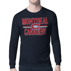 Montreal Canadiens Starter Mesh Look Team Name Long Sleeve T-Shirt - Navy | NHL online