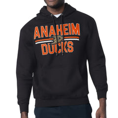 Anaheim Ducks Starter Mesh Look Team Name Logo Tri-Blend Pullover Hoodie - Black | NHL near me