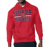 Florida Panthers Starter Mesh Look Team Name Logo Tri-Blend Pullover Hoodie - Red | NHL Lifestyle