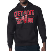Detroit Red Wings Starter Mesh Look Team Name Logo Tri-Blend Pullover Hoodie - Black | NHL discount