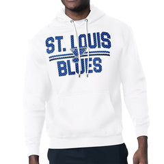 St. Louis Blues Starter Mesh Look Team Name Logo Tri-Blend Pullover Hoodie - White | NHL on sale