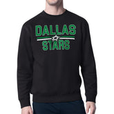 Dallas Stars Starter Mesh Look Team Name Logo Pullover Sweatshirt - Black | NHL on sale