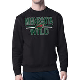 Minnesota Wild Starter Mesh Look Team Name Logo Pullover Sweatshirt - Black | NHL online