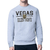 Vegas Golden Knights Starter Mesh Look Team Name Logo Pullover Sweatshirt - Heather Gray | NHL discount