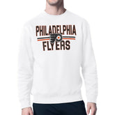 Philadelphia Flyers Starter Mesh Look Team Name Logo Pullover Sweatshirt - White | NHL online
