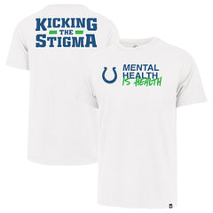 Indianapolis Colts '47 Unisex Mental Health is Health Kicking the Stigma Franklin T-Shirt - White - 47 brand
