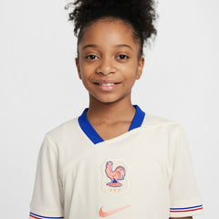Nike - France Women's National Team Youth 2025/26 Away Replica Jersey - Cream