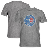Paris Saint-Germain 1863FC Retro Color Badge Vintage Tri-Blend T-Shirt Heather Gray
