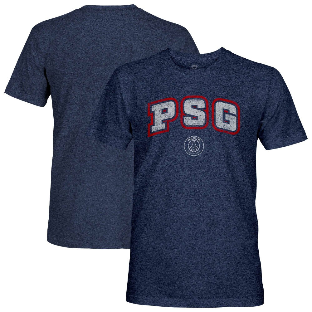 Paris Saint-Germain 1863FC Athletic Wordmark Vintage Tri-Blend T-Shirt Navy