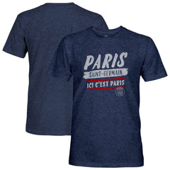 Paris Saint-Germain 1863FC Signage Vintage Tri-Blend T-Shirt Navy