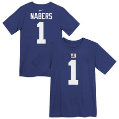 Malik Nabers New York Giants Preschool Name & Number T-Shirt - Royal - Nike