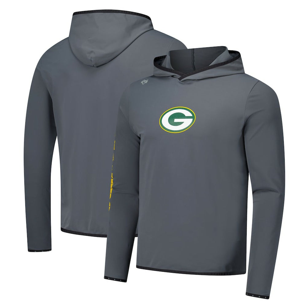 Green Bay Packers Greyson Clothiers Colorado Long Sleeve Hoodie T-Shirt - Charcoal - NFL