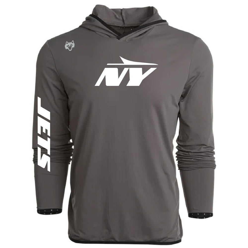 New York Jets Greyson Clothiers Colorado Long Sleeve Hoodie T-Shirt - Gray - NFL