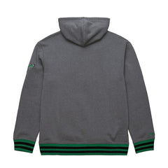 Philadelphia Eagles Vintage Logo Snow Washed Fleece Pullover Hoodie - Heather Gray - Mitchell & Ness