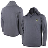 Milwaukee Brewers Butter Stripe Tri-Blend Long Sleeve Hoodie T-Shirt - Navy Sale