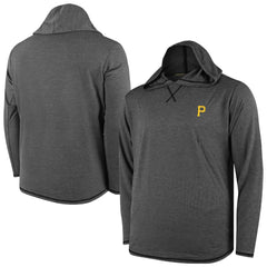 Pittsburgh Pirates Butter Stripe Tri-Blend Long Sleeve Hoodie T-Shirt - Black Discount