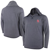 St. Louis Cardinals Butter Stripe Tri-Blend Long Sleeve Hoodie T-Shirt - Navy Outlet