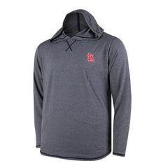 St. Louis Cardinals Butter Stripe Tri-Blend Long Sleeve Hoodie T-Shirt - Navy Outlet