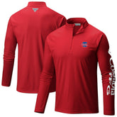 Philadelphia Phillies Columbia Terminal Tackle Raglan Omni-Shade Quarter-Zip Pullover Top for sale