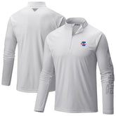 Philadelphia Phillies Columbia Terminal Tackle Raglan Omni-Shade Quarter-Zip Pullover Top Discount