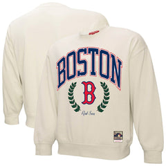 Boston Red Sox Mitchell & Ness Women's Cooperstown Collection Laurel Pullover Sweatshirt Online