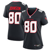 Andre Johnson Houston Texans Women's Team Retired Player Game Jersey - Navy - Nike