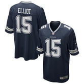 Ezekiel Elliott Dallas Cowboys Team Game Jersey - Navy - Nike