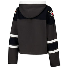 Vegas Golden Knights '47 Women's Cropped Superior Lacer Pullover Hoodie - Charcoal | 47 brand online