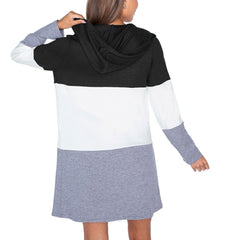 Indianapolis Colts Gameday Couture Women's Tri-Blend Color Block Lightweight Cardigan Hoodie - Black - NFL
