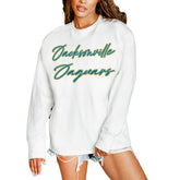 Jacksonville Jaguars Gameday Couture Women's Classic Comeback Oversized Long Sleeve T-Shirt - White - NFL