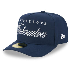 New Era Minnesota Timberwolves 2025 NBA Draft A-Frame 59FIFTY Fitted Hat Navy