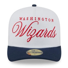 New Era Washington Wizards 2025 NBA Draft A-Frame 59FIFTY Fitted Hat White/Navy