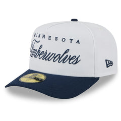 New Era Minnesota Timberwolves 2025 NBA Draft A-Frame 59FIFTY Fitted Hat White/Navy