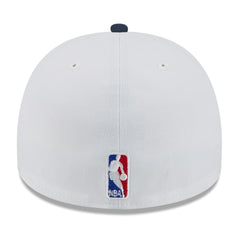 New Era Minnesota Timberwolves 2025 NBA Draft A-Frame 59FIFTY Fitted Hat White/Navy