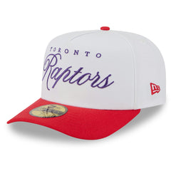 New Era Toronto Raptors 2025 NBA Draft A-Frame 59FIFTY Fitted Hat White/Red