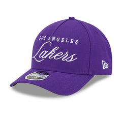 New Era Los Angeles Lakers 2025 NBA Draft M-Crown A-Frame 9FORTY Adjustable Hat Purple