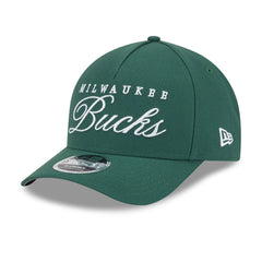 New Era Milwaukee Bucks 2025 NBA Draft M-Crown A-Frame 9FORTY Adjustable Hat Hunter Green