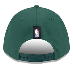 New Era Milwaukee Bucks 2025 NBA Draft M-Crown A-Frame 9FORTY Adjustable Hat Hunter Green
