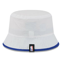 New Era Philadelphia 76ers 2025 NBA Draft Nylon Bucket Hat White/Royal