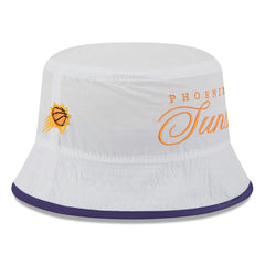 New Era Phoenix Suns 2025 NBA Draft Nylon Bucket Hat White/Purple